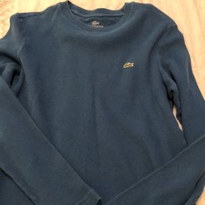 Men’s Lacoste waffle shirt.